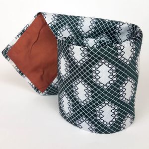 70s Retro Green White Batman Wide Polyester Tie